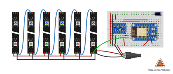 Play with Fire Over WIFI! ESP8266 & Neopixels (Including Android App ...