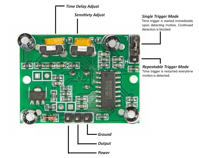 Arduino Passive Infrared Raspberry PI Details about   Adafruit #189 PIR Motion Sensor IR 