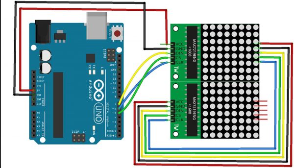 Using 8x8 Dot Matrix LED with Arduino & Its Cascade Connection [Tutorial]