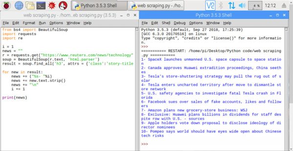 Basics Of Web Scraping With Python & Raspberry Pi 