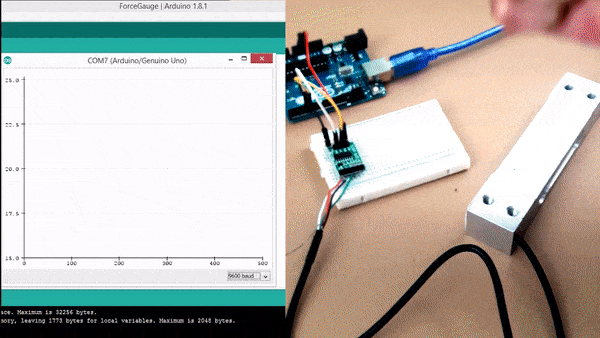 Arduino interfacing hx711 load cell with oled display 