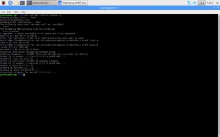 communication uart electropeak minicom baud