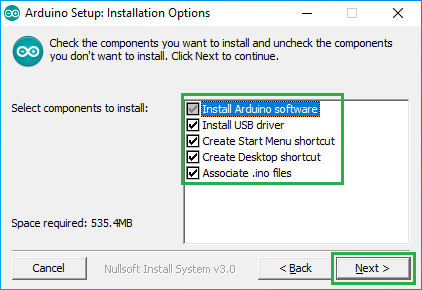 Install Arduino IDE windows step 2