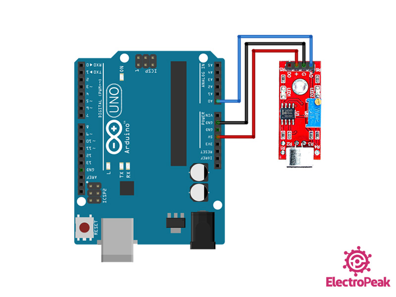 Arduino Sound Sensor Schematic