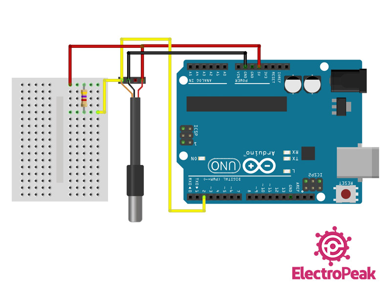 Interfacing Ds18b20 Temperature Sensor With Arduino Interfacing