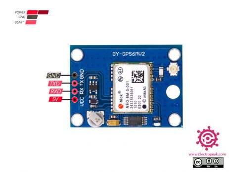 ublox arduino pinout interfacing electropeak