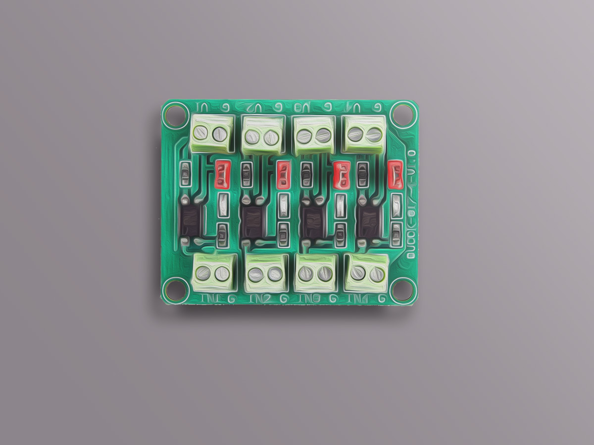 4 Kanal Optokoppler Modul PC817 Isolator galvanische Trennung Arduino Pi ESP 