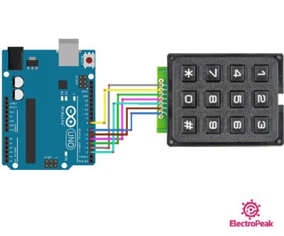 Interfacing 4x3 Membrane Matrix Keypad with Arduino - Electropeak