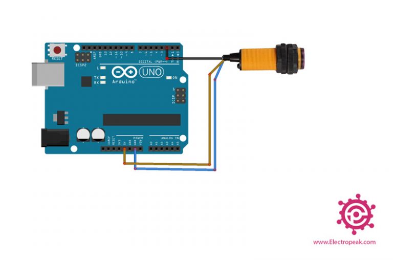 Interfacing E18-D80NK Infrared Obstacle Avoidance Sensor With Arduino