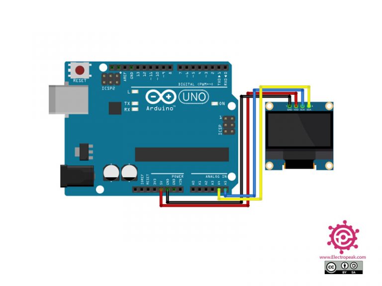 Interfacing 0.96 INCH OLED Display with Arduino - Electropeak