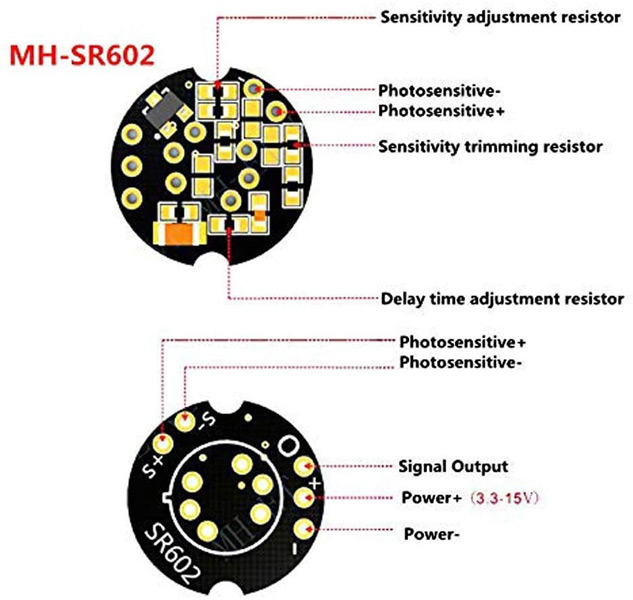 1PCS Mini MH-SR602 Infrarouge Motion Sensor Detector Module SR602 PIR pour Arduino 