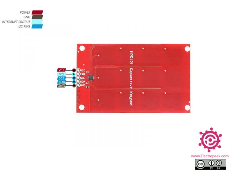 Interfacing MPR121 Touch 3x4 Keypad module with Arduino - Electropeak