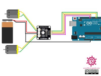 Interfacing YwRobot L9110 Dual Channel Motor Driver Module with Arduino