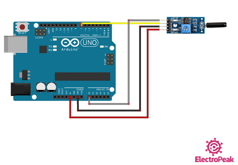 SW-18010P Module Arduino circuit