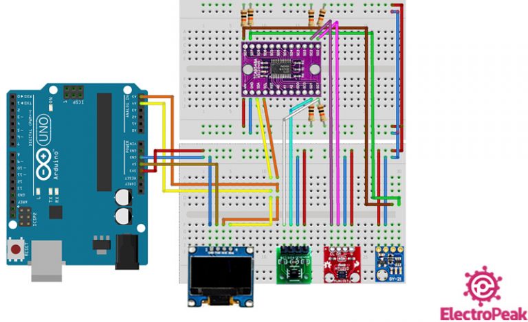 Connect Multiple I2C Devices to Arduino Using I2C Multiplexer TCA9548A