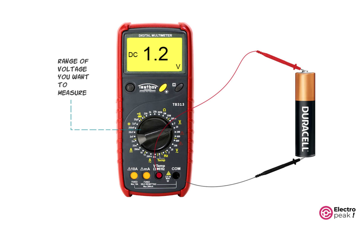 How to use multimeter: Measure battery voltage