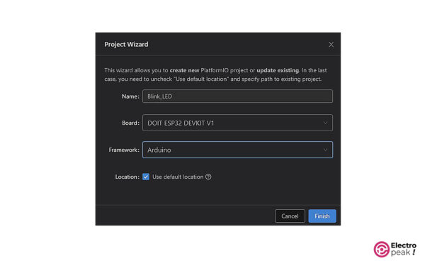 Getting Started with PlatformIO IDE to Program ESP32 - Electropeak
