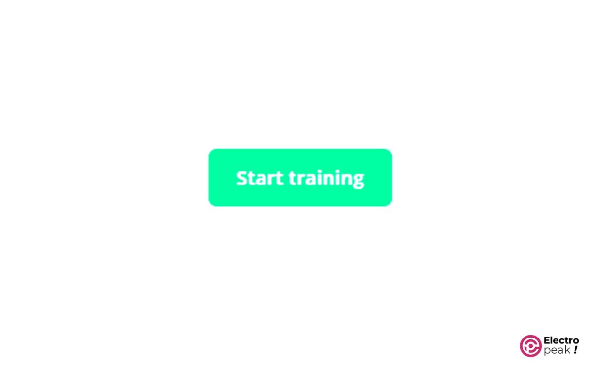 click start training