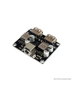 QC3.0 QC2.0 2-way USB DC-DC Step Down Fast Charging Module