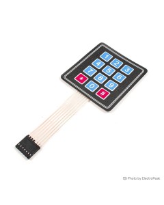 3x4 Flat Matrix Keypad