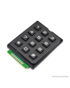 4x3 Membrane Matrix Keypad Module