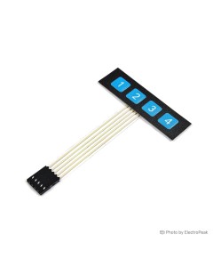 1x4 Flat Matrix Keypad