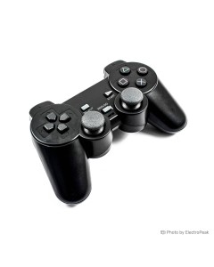 Black 2.4GHz Wireless Shock Game Controller for Sony PS2