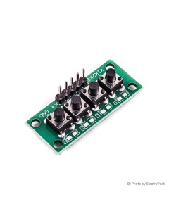 1x4 Key Independent Button Matrix Keypad
