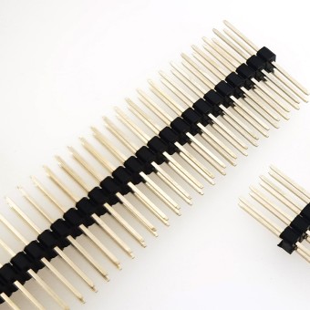 2x40 Pin Male Long Centered Header - 2.54mm Pitch