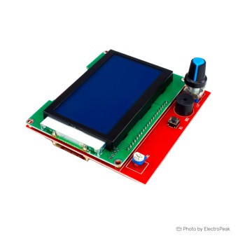 128x64 Full Graphic LCD Smart Controller - RepRap RAMPS Compatible