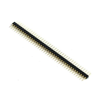 1x40 Machine Round Pin Male Headers - 2.54mm Pitch