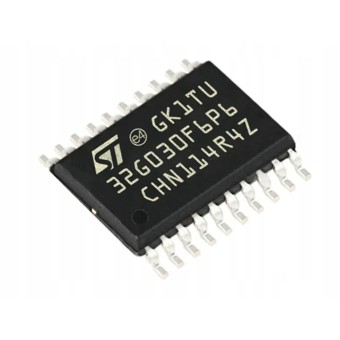STM32G030F6P6, 12 bit 64 MHz STM32G030 Microcontroller, TSSOP-20