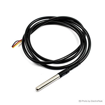 DS18B20 Temperature Sensor - Waterproof Probe, 1m