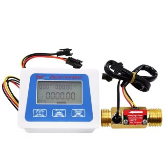 Digital LCD display Water flow sensor with flowmeter