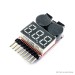 1-8S Lipo Battery Voltage Tester / Low Voltage Buzzer Alarm