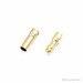 3.5mm Gold Plated Banana Bullet RC Plug Connector - Male/Female 2 Pairs