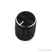 Aluminum Potentiometer Knob Cap - 15mmx17mm (Black)