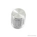 Aluminum Potentiometer Knob Cap - 15mmx17mm (Silver)