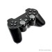 Black 2.4GHz Wireless Shock Game Controller for Sony PS2