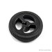 Rubber Wheel for N20 Geared Motor - 34x7mm
