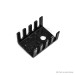 20x15x10mm Aluminum Heatsink - Black