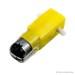 Dual Axis TT DC Gear Motor with Wheels - 1:48, 3-6V