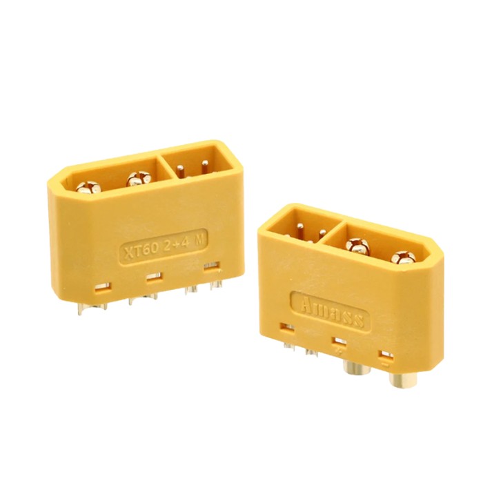 2Pcs XT60 To XT60 Male To Male & Female To Female Adapter Cable Set – 60A, Gold Plated, For Lipo Battery RC Models