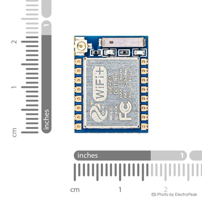 YWBL-WH ESP8266 ESP-07 WLAN-Modul – AP+STA, IPX-Antenne, 2,4 GHz, Serielle Schnittstelle – Für IoT Und Industrie