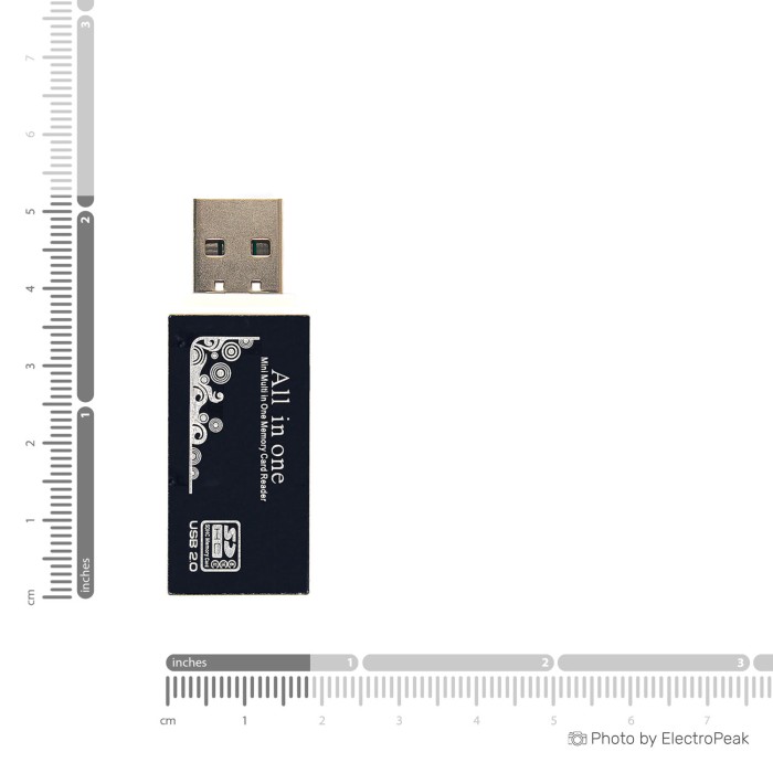 Lecteur De Carte USB 4 En 1 - Compatible MicroSD, SD, MMC, MS Pro Duo - USB 2.0, Plug & Play