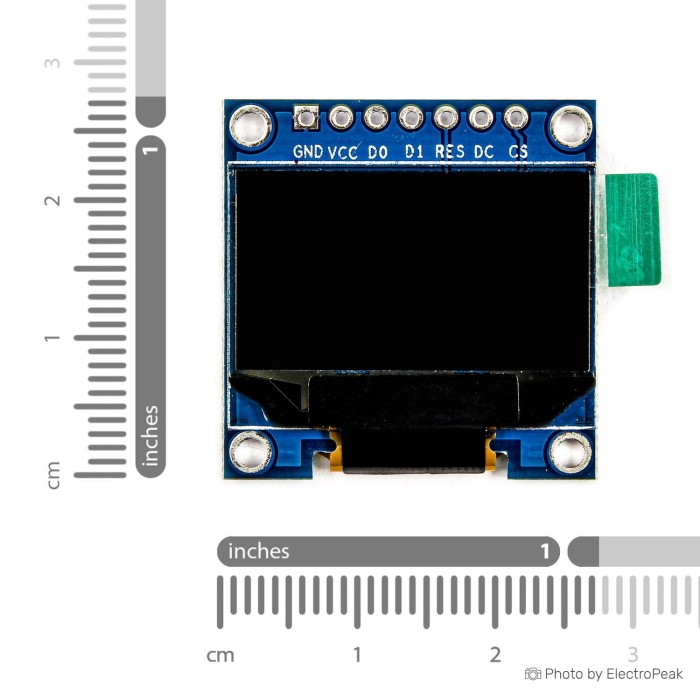 Display OLED 0.96 SPI 128x64 - 7 Pin, Bianco, Per Moduli Elettronici - Foto 11