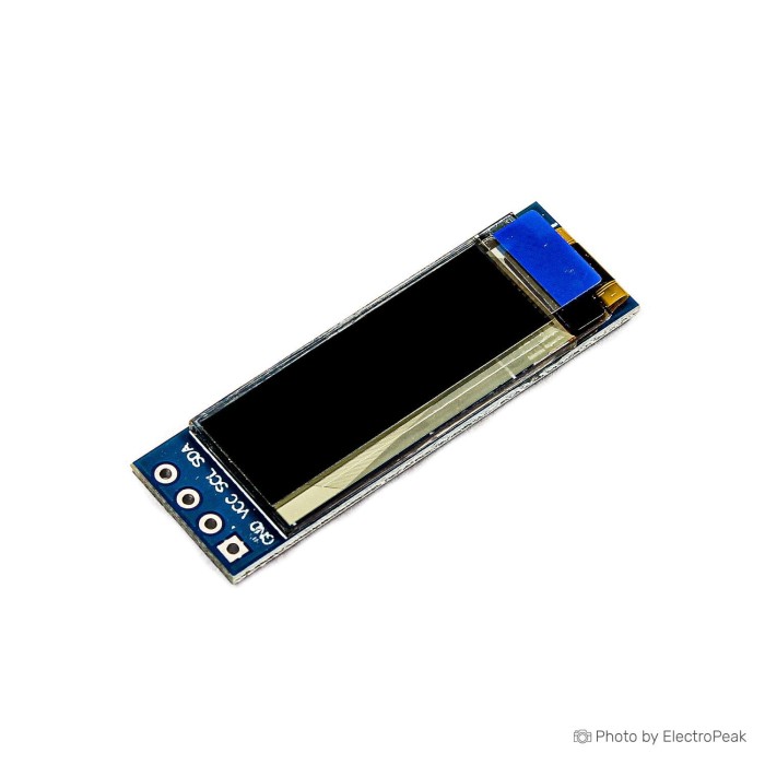 0.91inch 128x32 I2C OLED Display Module - One Color