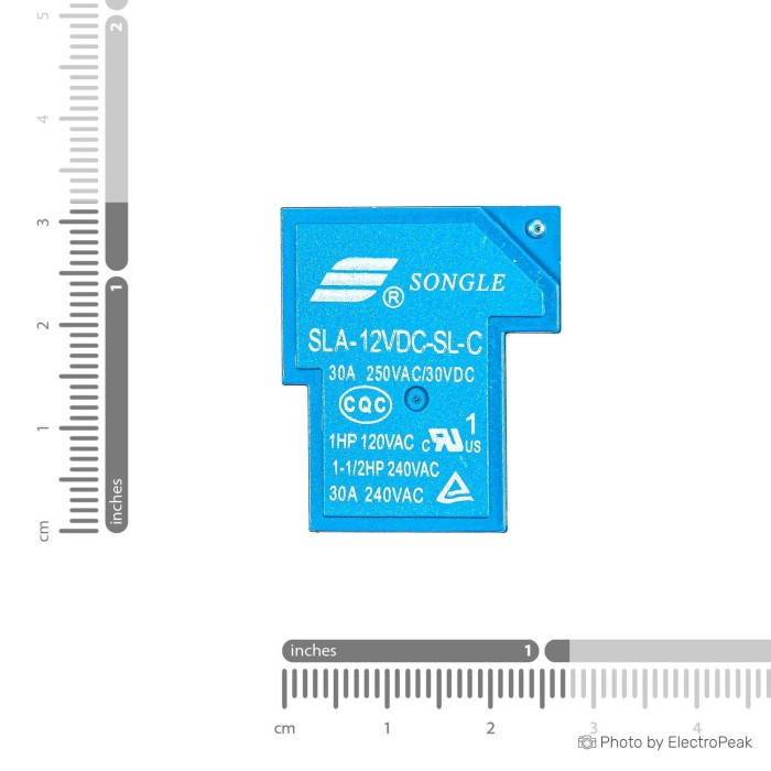 SLA-24VDC-SL-C Relay - 12V, 30A - ElectroPeak