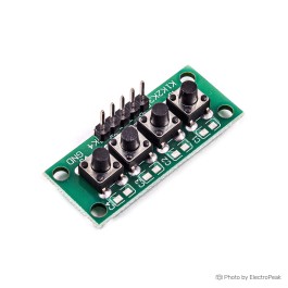 鍵盤楽器 4ms Module Button Expander 1x4 Key Independent Button Matrix Keypad - ElectroPeak