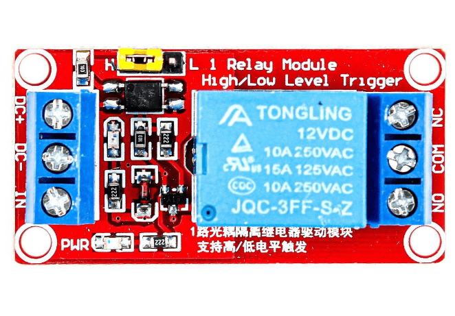 1 channel relay module Pinout